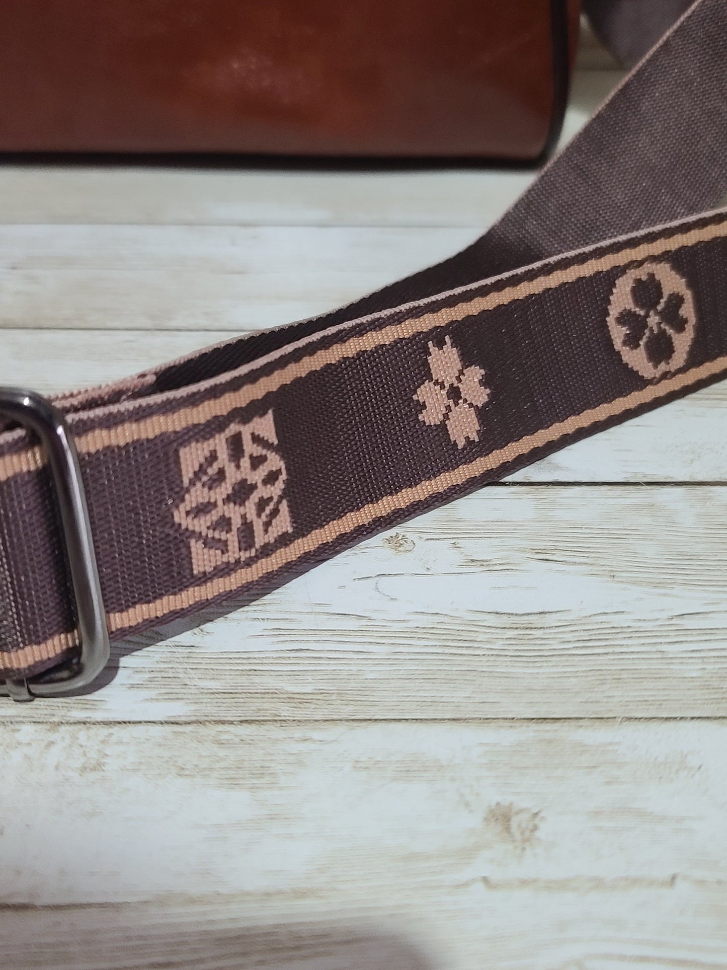 Fumddaishu Brown & Tan Faux Leather Crossbody Shoulder Bag | 3 Compartments