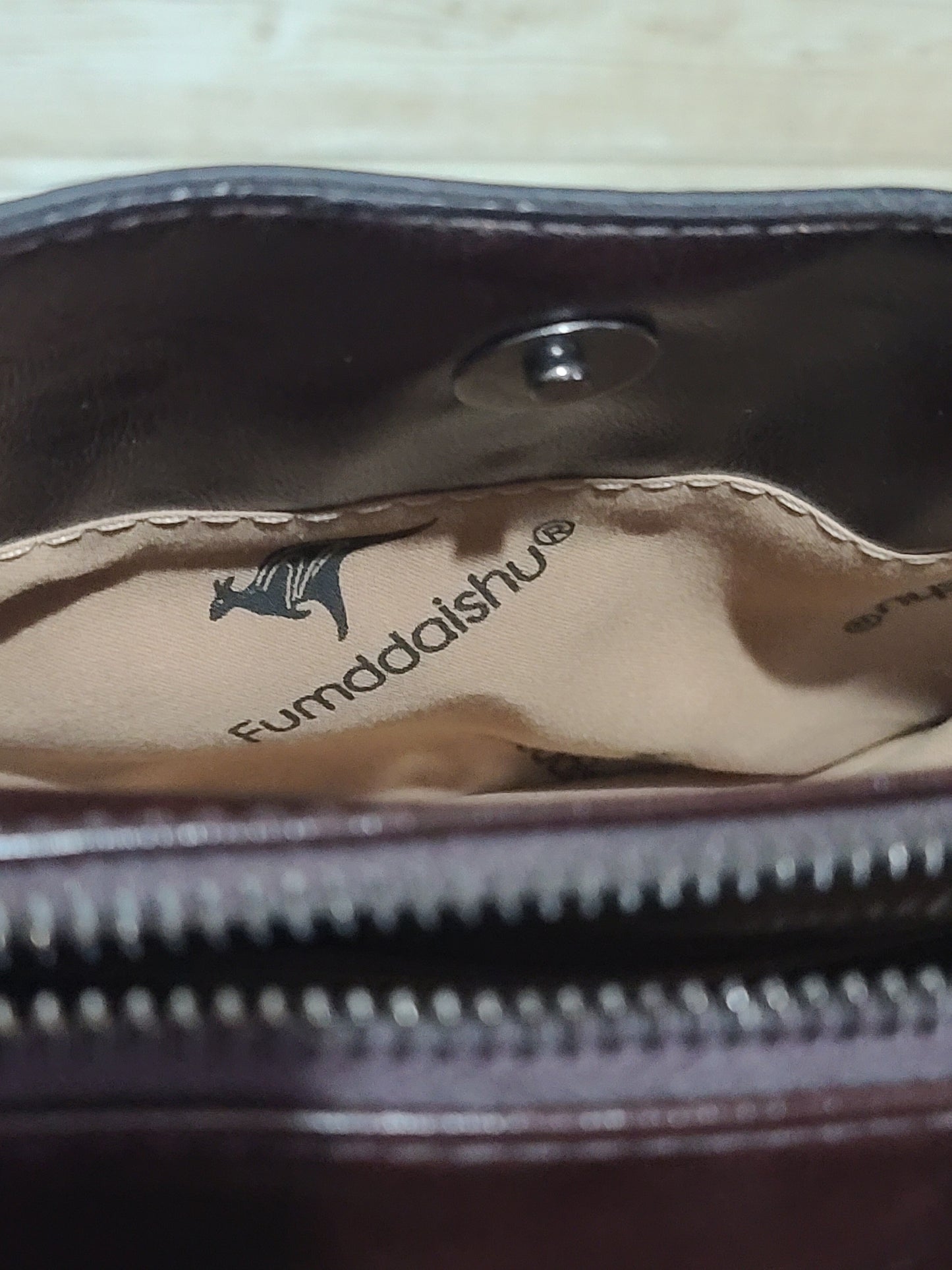 Fumddaishu Brown & Tan Faux Leather Crossbody Shoulder Bag | 3 Compartments