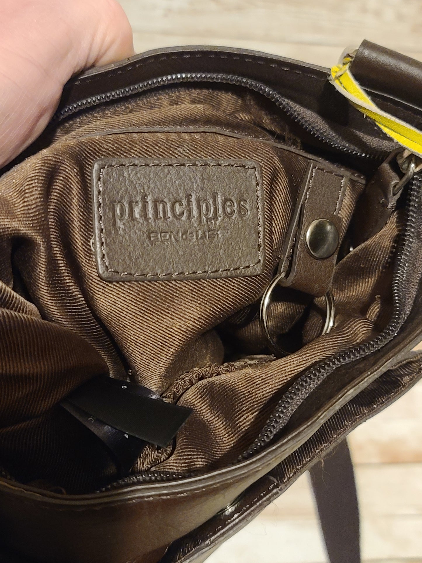 Principles by Ben de Lisi 100% Leather Crossbody Bag — Very Good Condition